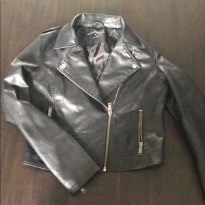 Black leather jacket